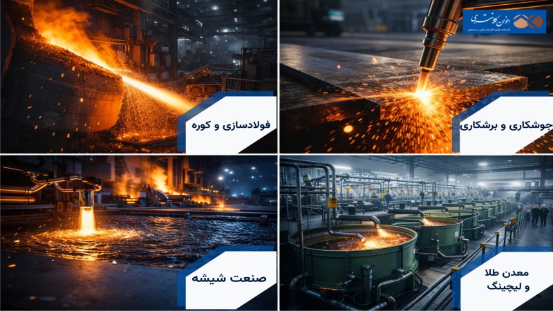 انواع کاربرد شیشه در صنعت