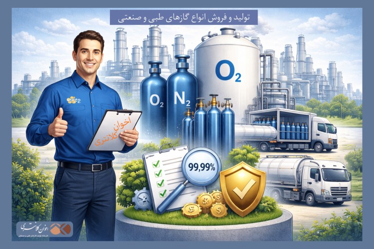 تولید و فروش انواع گازهای طبی و صنعتی