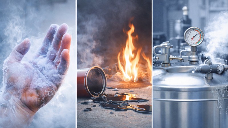 خطرات اکسیژن مایع